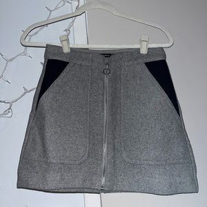 zara mini skirt xs grey and navy pockets